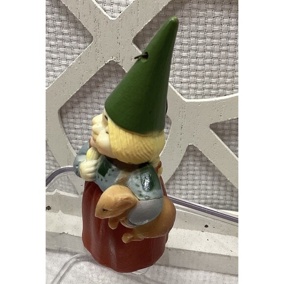 Uniboek Gnome Christmas Ornament Vintage 1978 Made in Hong Kong 3” Hard Plastic - Picture 2 of 7